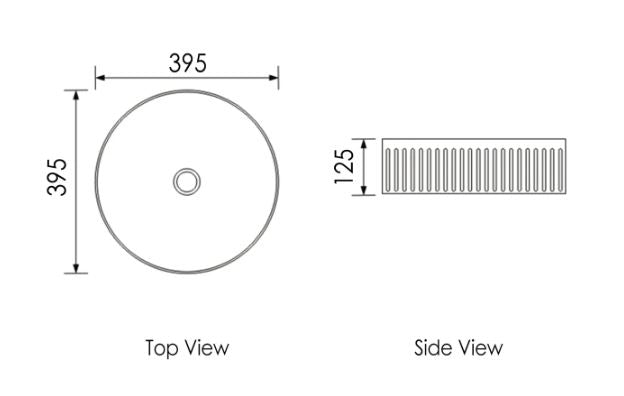 Oxford Round Matte White Basin