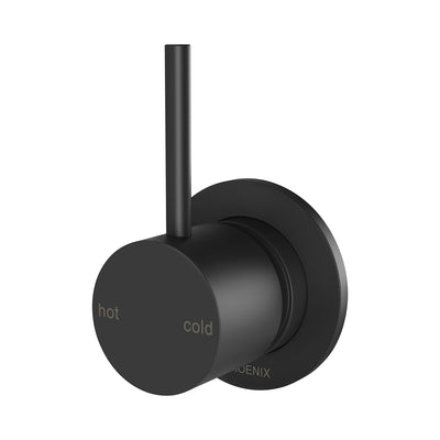 Phoenix Vivid Slimline Up Shower / Wall Mixer Matte Black – Lead Free