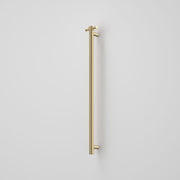 Caroma Liano II Heated Towel Rail - Vertical - Brushed Brass (Transformer not included)