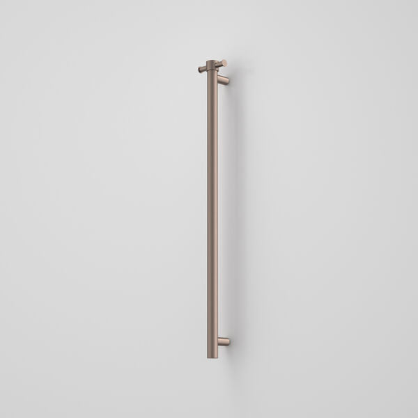 Caroma Liano II Heated Towel Rail - Vertical - Brushed Bronze (Transformer not included)