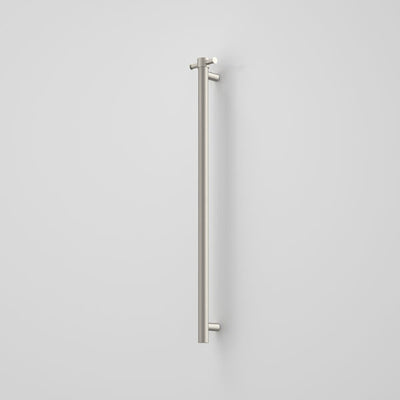 Caroma Liano II Heated Towel Rail - Vertical - Brushed Nickel (Transformer not included)