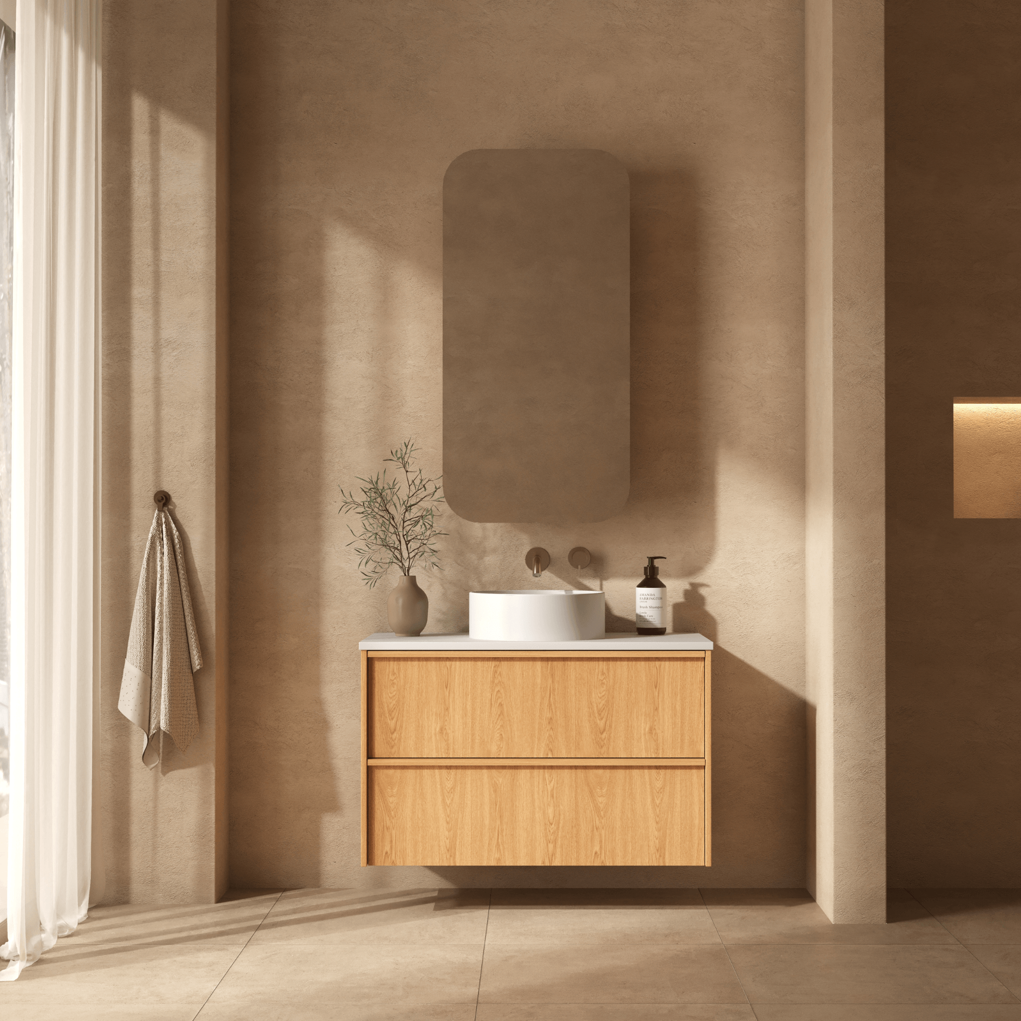 Mimi Koda Wall Hung Vanity Oak