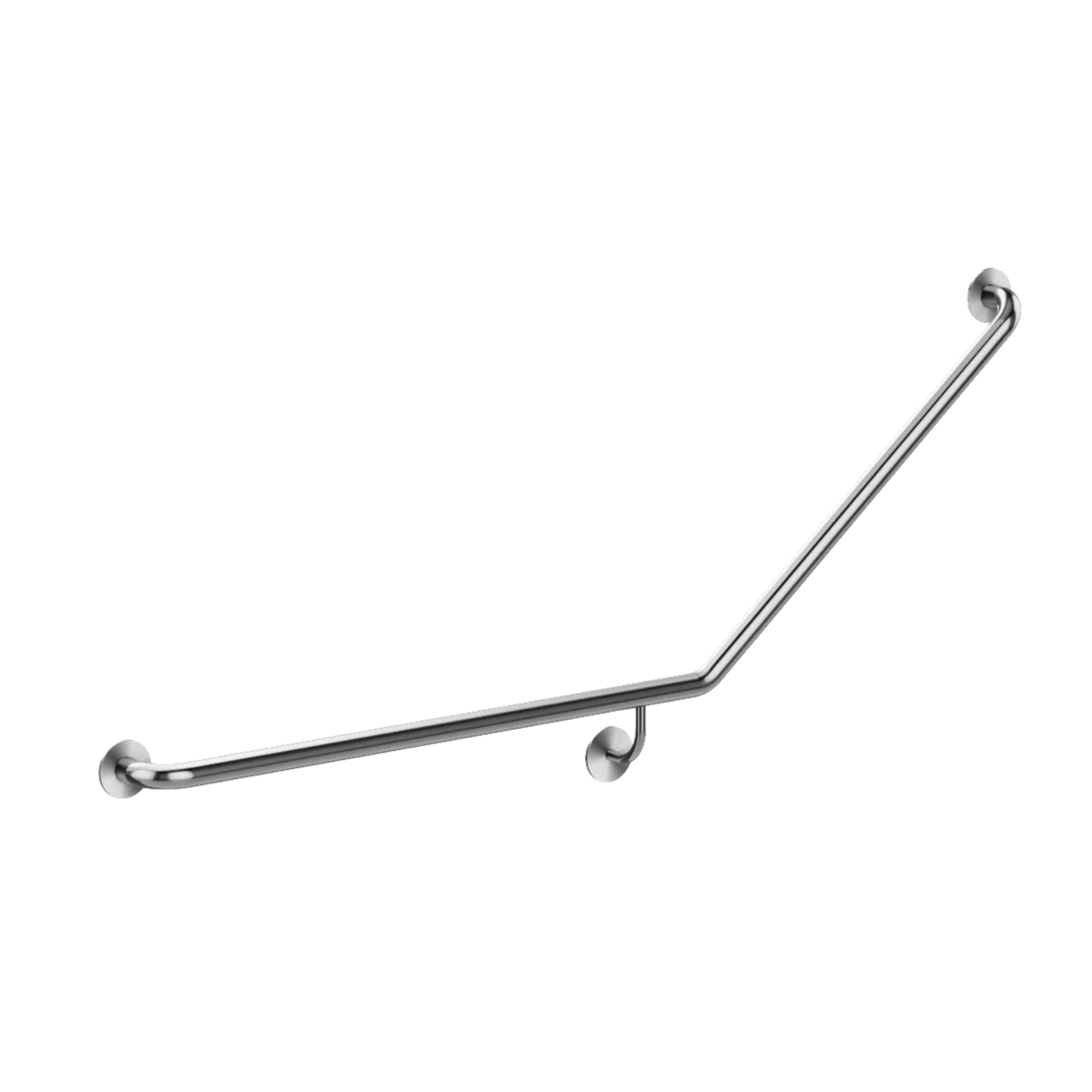 Meir Mobility 40 Degree Left Side Grab Rail Brushed Nickel