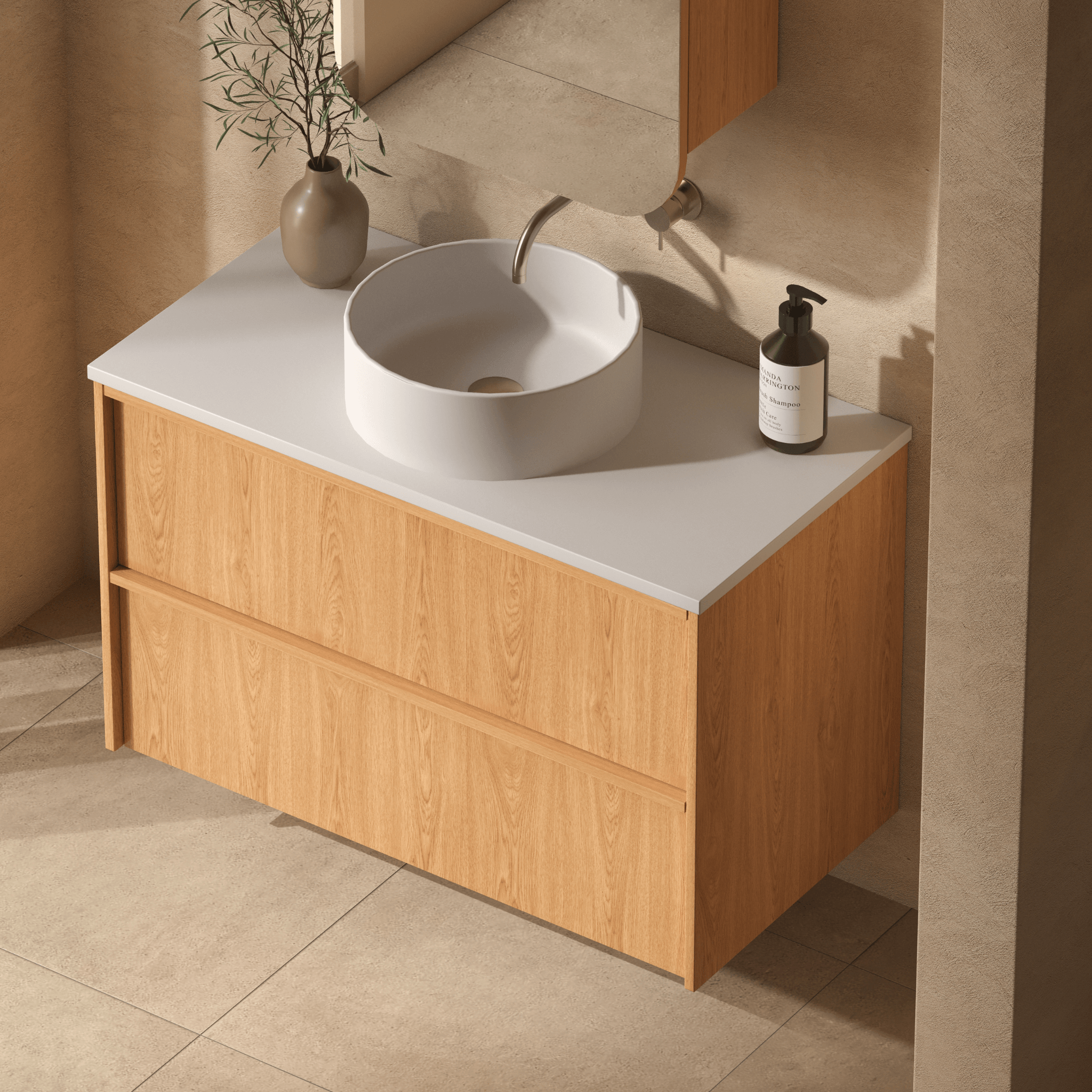 Mimi Koda Wall Hung Vanity Oak