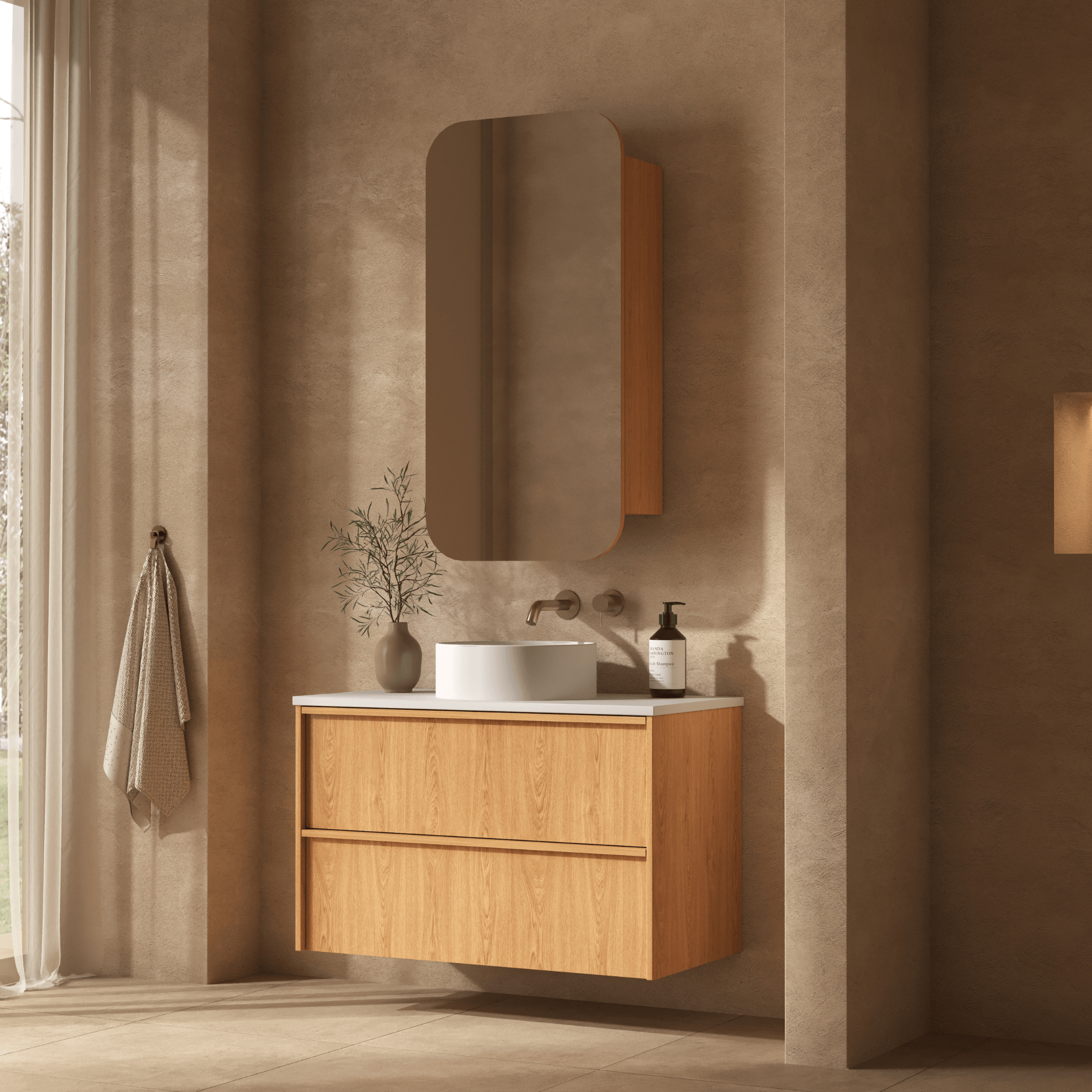 Mimi Koda Wall Hung Vanity Oak