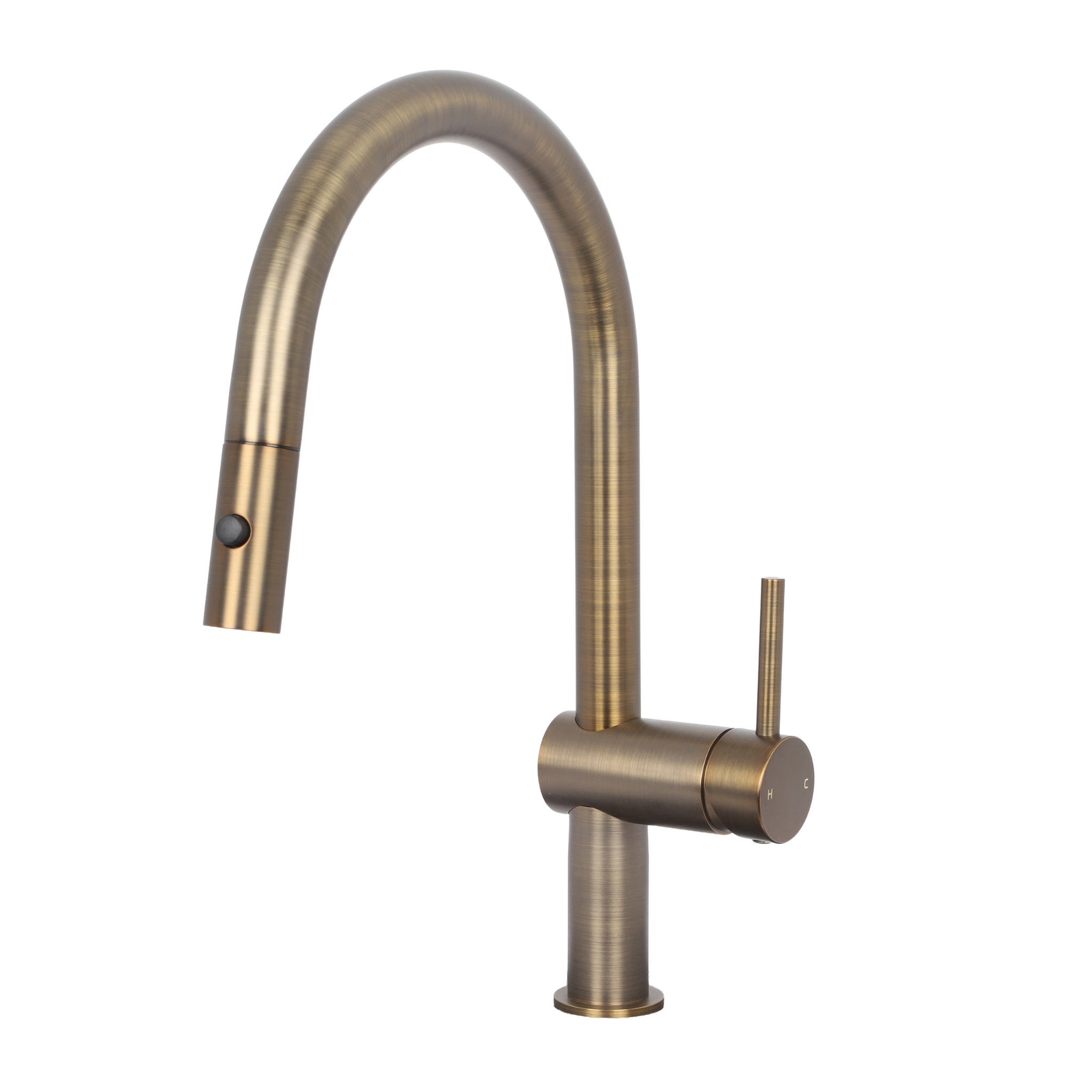 Mimi Cove Pull Out Kitchen Mixer Antique Brass