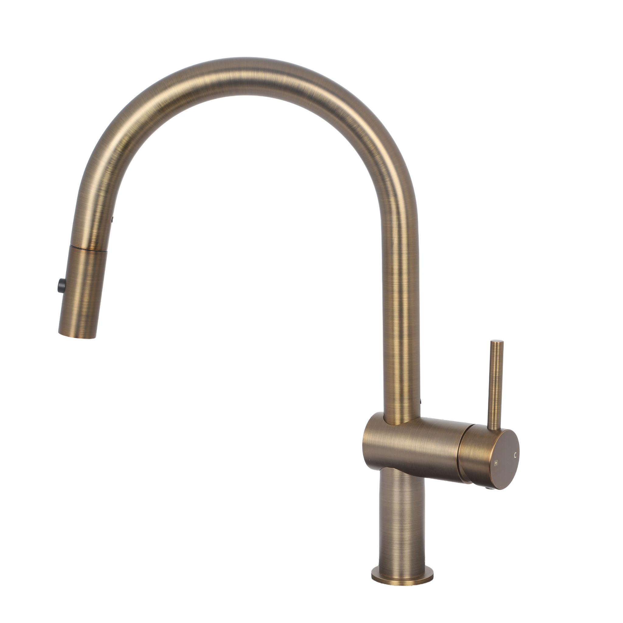 Mimi Cove Pull Out Kitchen Mixer Antique Brass