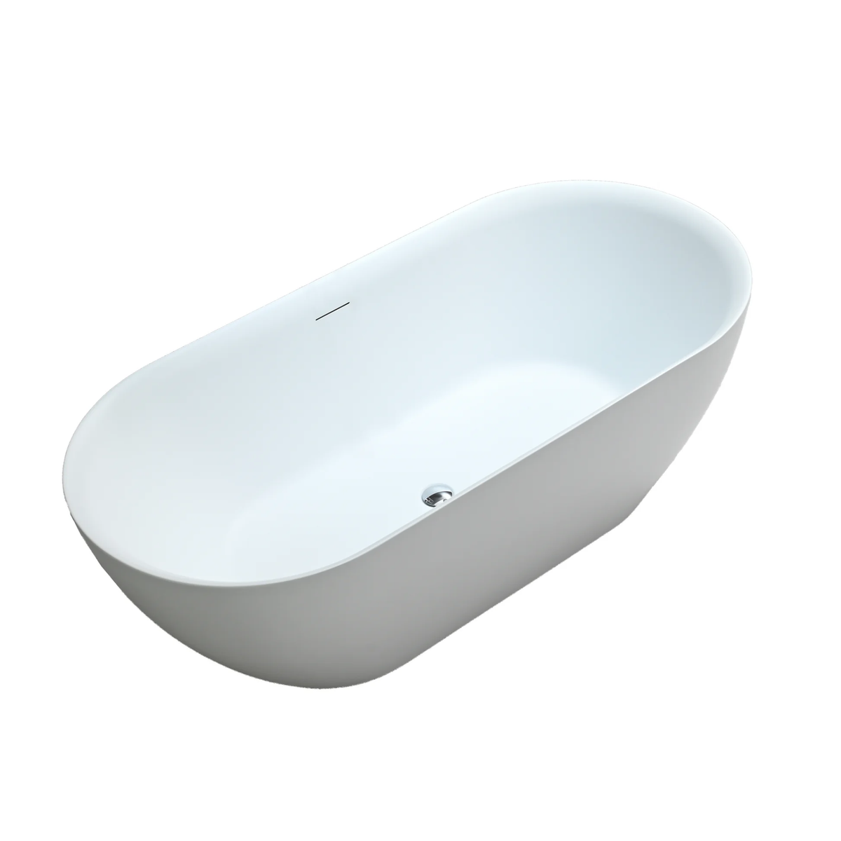 Mimi Cove 1700 Matte White Acrylic Free Standing Bath