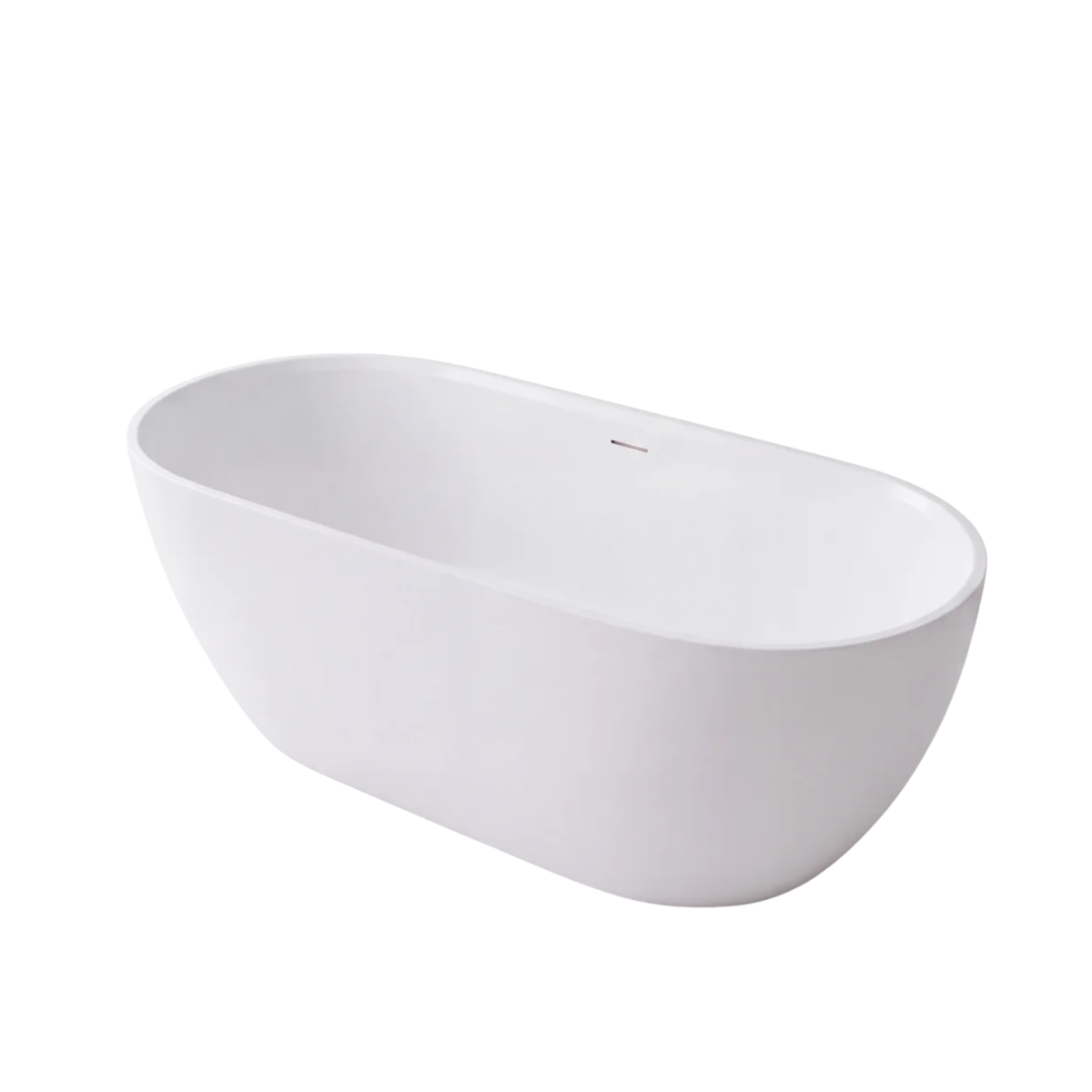 Mimi Cove 1700 Matte White Acrylic Free Standing Bath