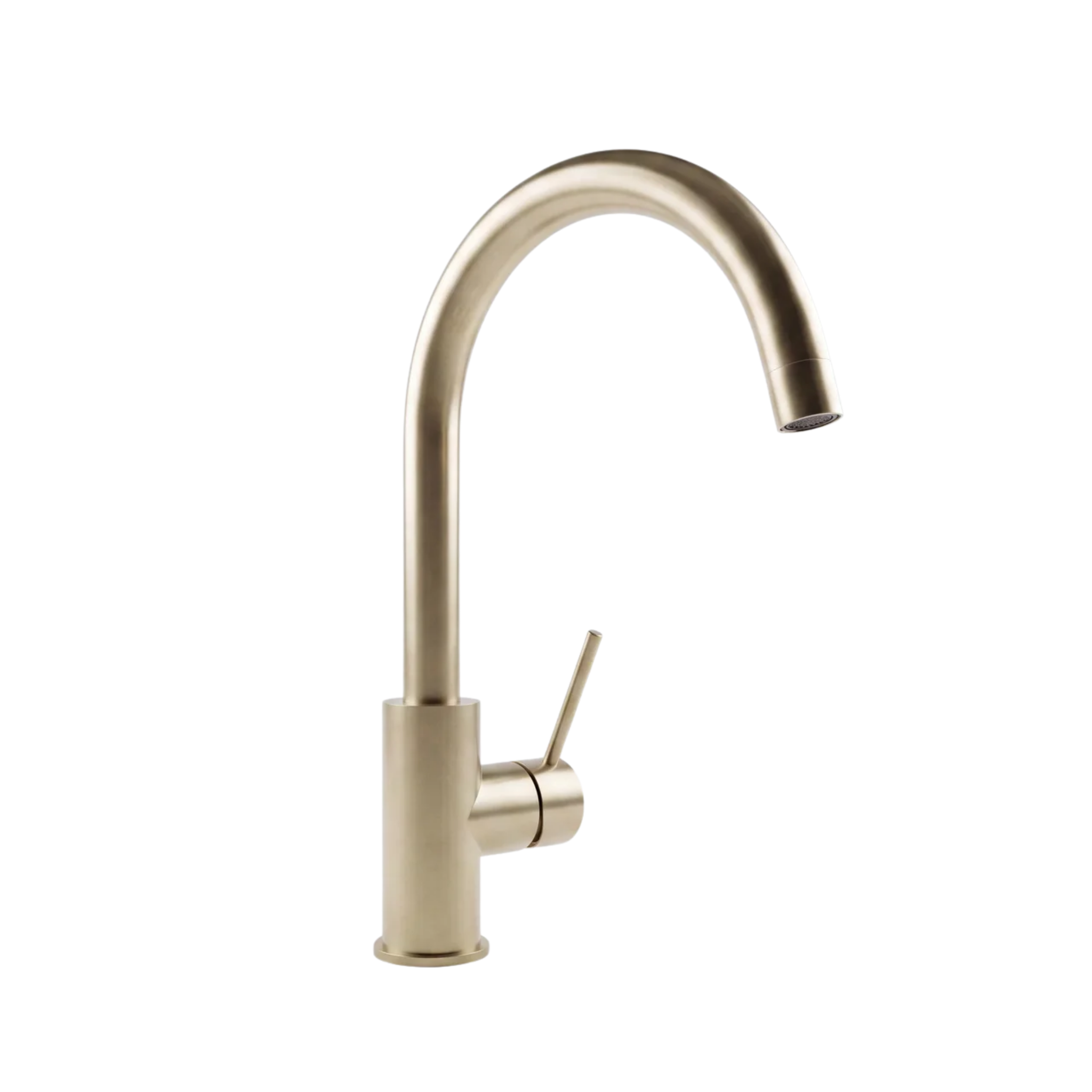 Mimi Cove Gooseneck Kitchen Mixer Brushed Brass