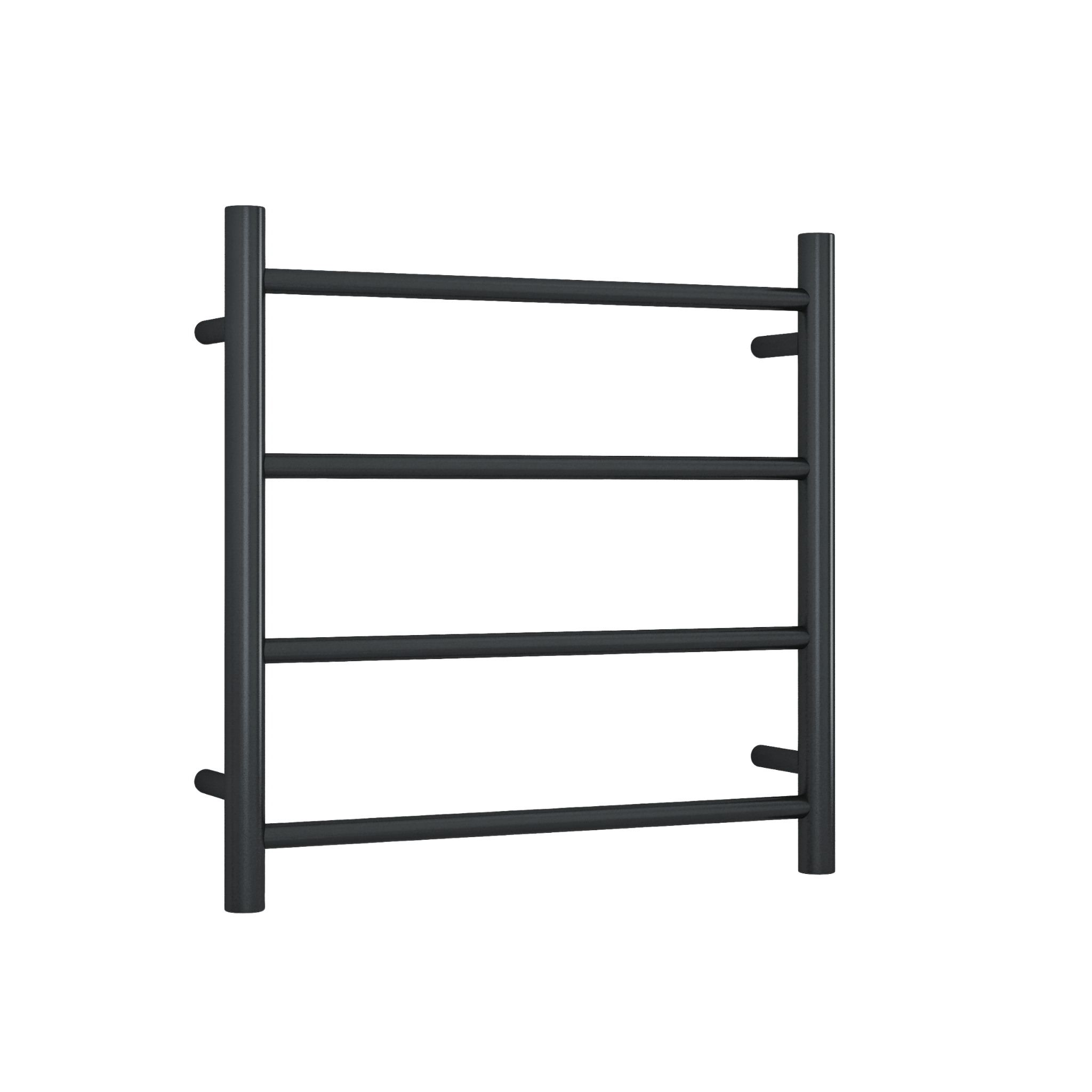 Thermogroup Straight Round Ladder Heated Towel Rail 12V Matte Black