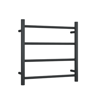 Thermogroup Straight Round Ladder Heated Towel Rail 12V Matte Black