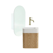 Mimi Contour Space Saver Vanity Package With Shaving Cabinet & Basin Mixer