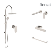 Fienza Empire Slim Wall Set Tapware Package Brushed Nickel