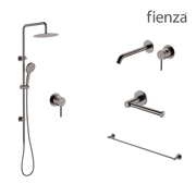 Fienza Kaya Wall Set Tapware Package Gun Metal