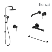 Fienza Kaya Wall Set Tapware Package Matte Black