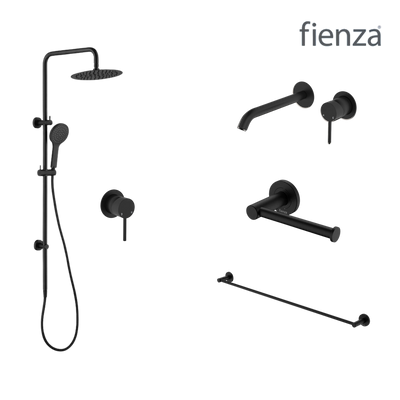 Fienza Kaya Wall Set Tapware Package Matte Black