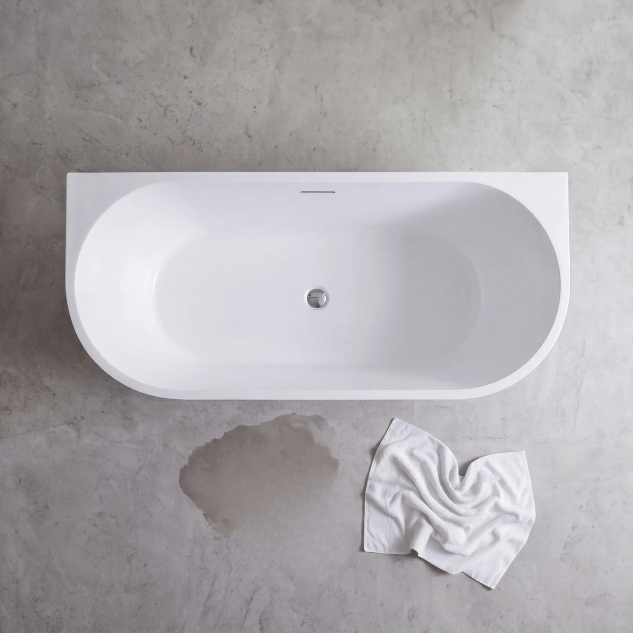 Mimi Cove 1500mm Back To Wall Bath Matte White