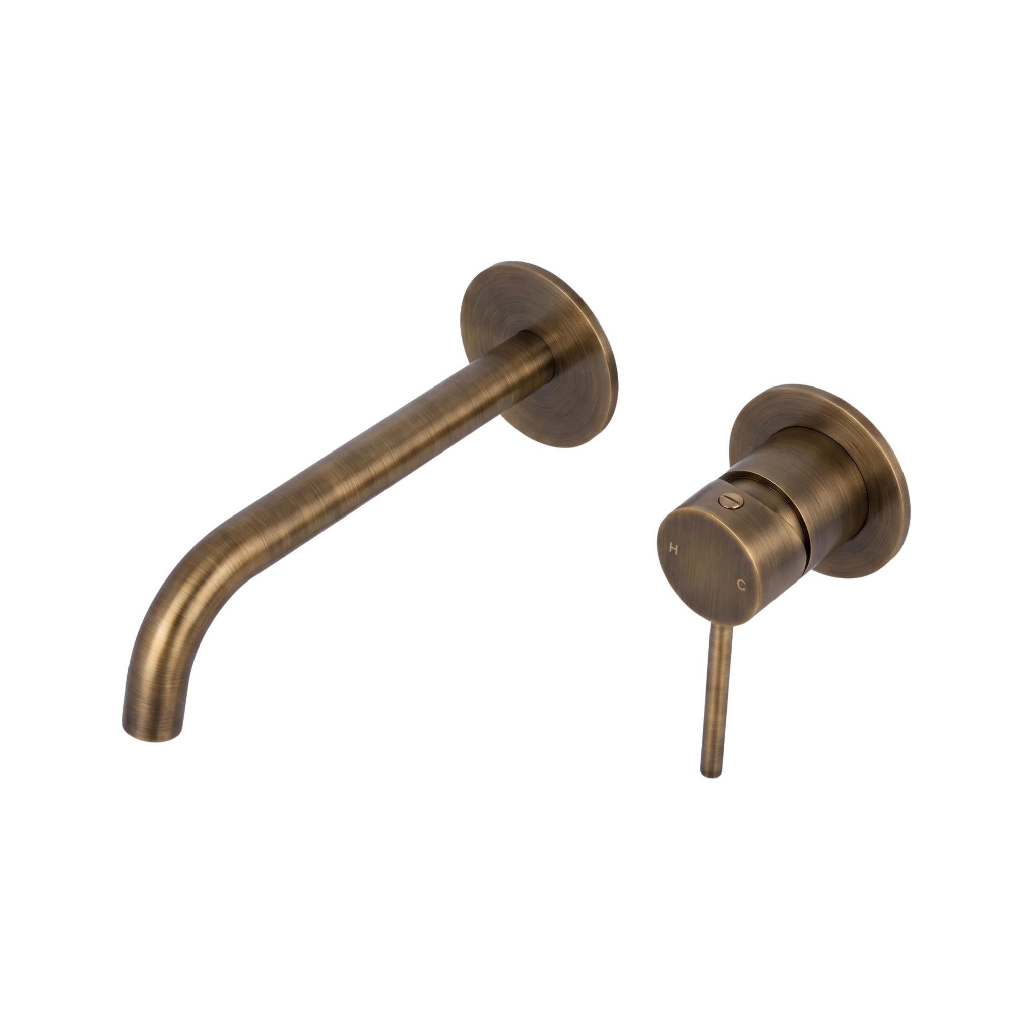 Mimi Cove Wall Mixer Set Antique Brass