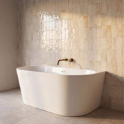 Mimi Cove Back To Wall Bath 1500mm Gloss White