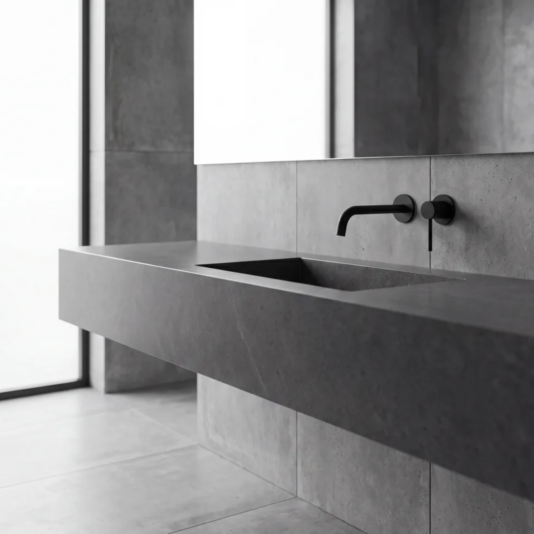 Mimi Cove Wall Mixer Set Matte Black