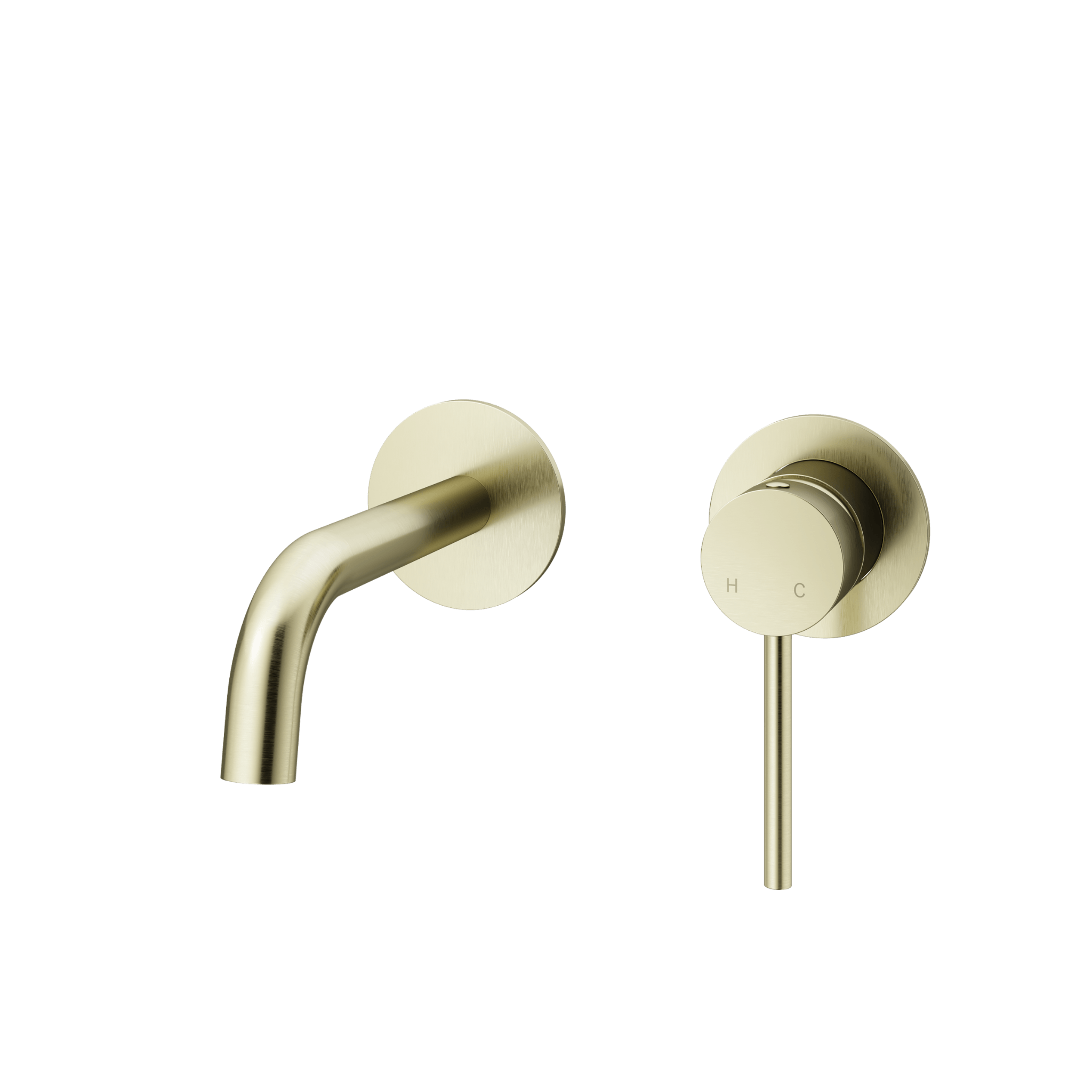 Mimi Cove Wall Mixer Set 150mm Brushed Brass