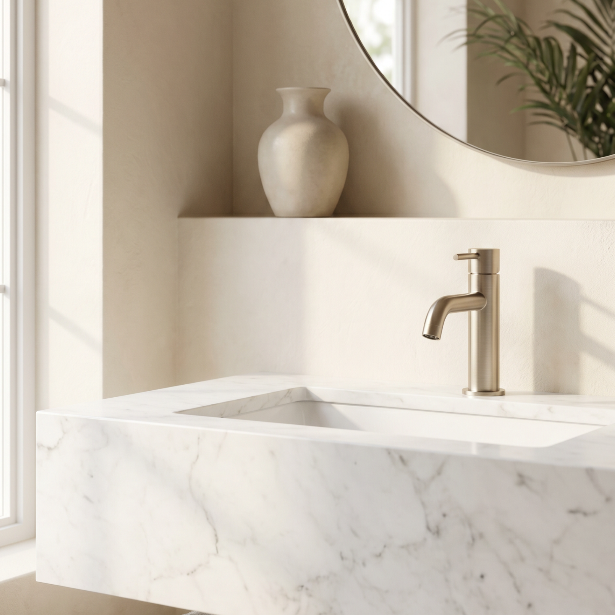 Mimi Cove Basin Mixer Warm Brushed Nickel