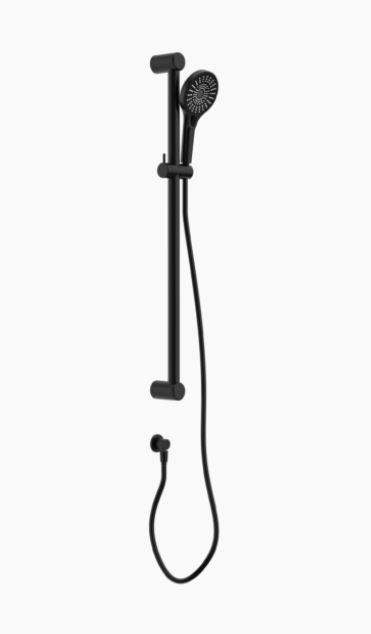 Nero Mecca Care 32mm Grab Rail And Adjustable Shower Rail Set 900mm Matte Black