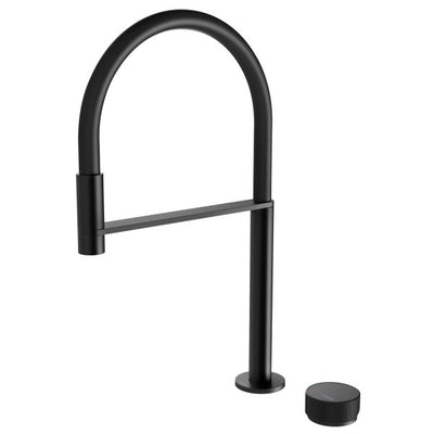 Phoenix Axia Flexible Hob Sink Mixer Set 230mm Matte Black