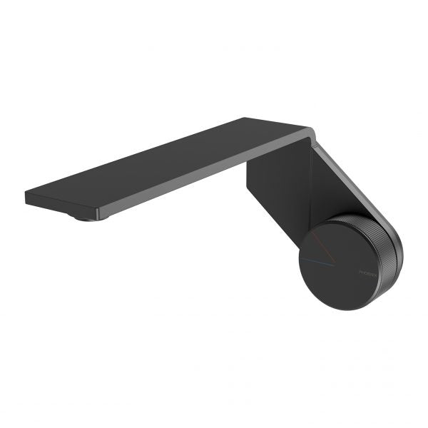 Phoenix Axia Wall Basin/Bath Mixer Set 200mm - Lead Free Matte Black