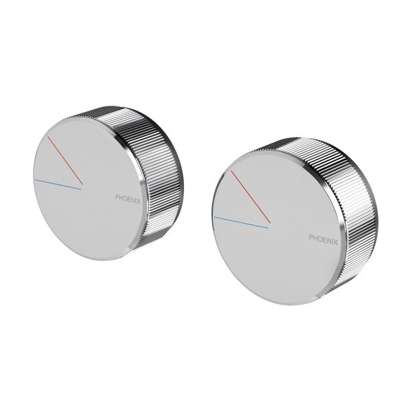 Phoenix Axia Twin Shower/Wall Mixer Chrome