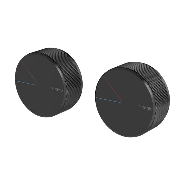 Phoenix Axia Twin Shower/Wall Mixer Matte Black