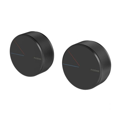 Phoenix Axia Twin Shower/Wall Mixer Matte Black