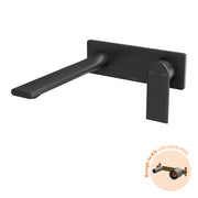 Phoenix Teel SwitchMix Wall Basin / Bath Mixer Set 200mm (Fit-Off Kit Only) – Lead Free Matte Black