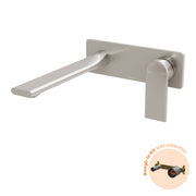 Phoenix Teel SwitchMix Wall Basin / Bath Mixer Set 200mm (Fit-Off Kit Only) – Lead Free Brushed Nickel