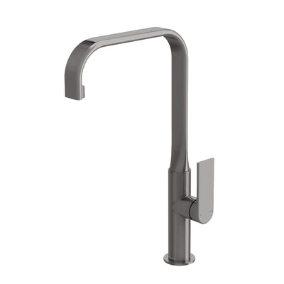 Phoenix Teel Sink Mixer 200mm Square line - Brushed Carbon