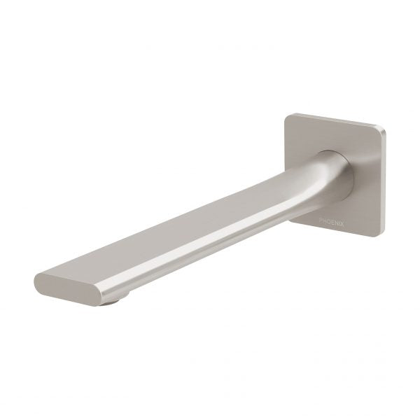 Phoenix Teel Wall Bath Outlet 200mm - Lead Free Brushed Nickel