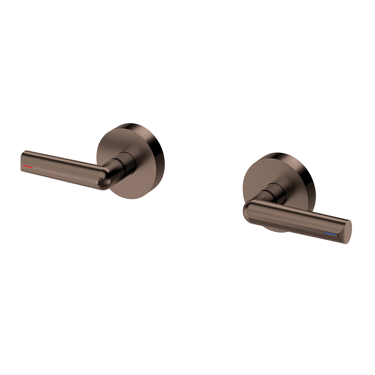 Phoenix Vivid Slimline Plus Lever Wall Top Assemblies Brushed Bronze – Lead Free