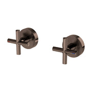 Phoenix Vivid Slimline Plus Wall Top Assemblies 15mm Extended Spindles Brushed Bronze – Lead Free
