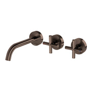 Phoenix Vivid Slimline Plus Wall Basin / Bath Hostess Set 180mm Outlet Brushed Bronze – Lead Free