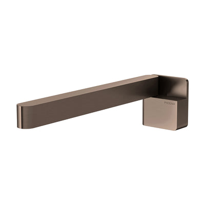 Phoenix Designer Swivel Bath Outlet 230mm Square Brushed Bronze