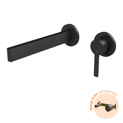 Phoenix Lexi MKII SwitchMix Wall Basin Mixer Set 200mm (Fit-Off Kit Only) Matte Black