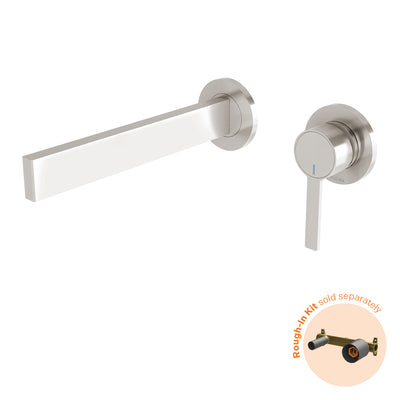 Phoenix Lexi MKII SwitchMix Wall Basin Mixer Set 200mm (Fit-Off Kit Only) Brushed Nickel