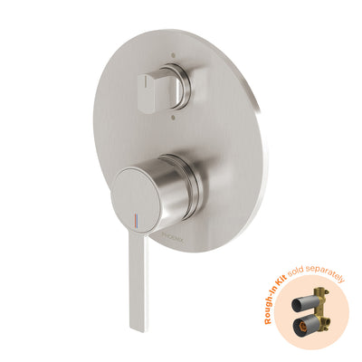 Phoenix Lexi MKII SwitchMix Shower / Bath Diverter Mixer (Fit-Off Kit Only) Brushed Nickel