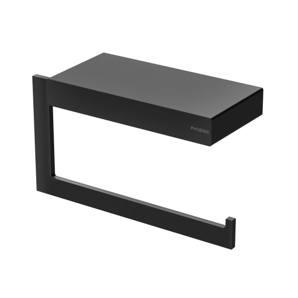 Phoenix Lexi MKII Toilet Roll Holder Matte Black