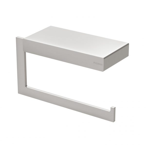 Phoenix Lexi MKII Toilet Roll Holder Brushed Nickel