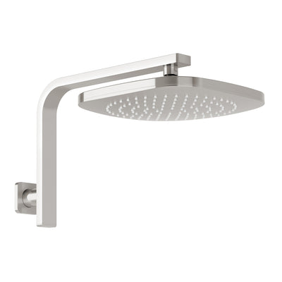 Phoenix Nuage High-Rise Shower Arm and Rose Brushed Nickel