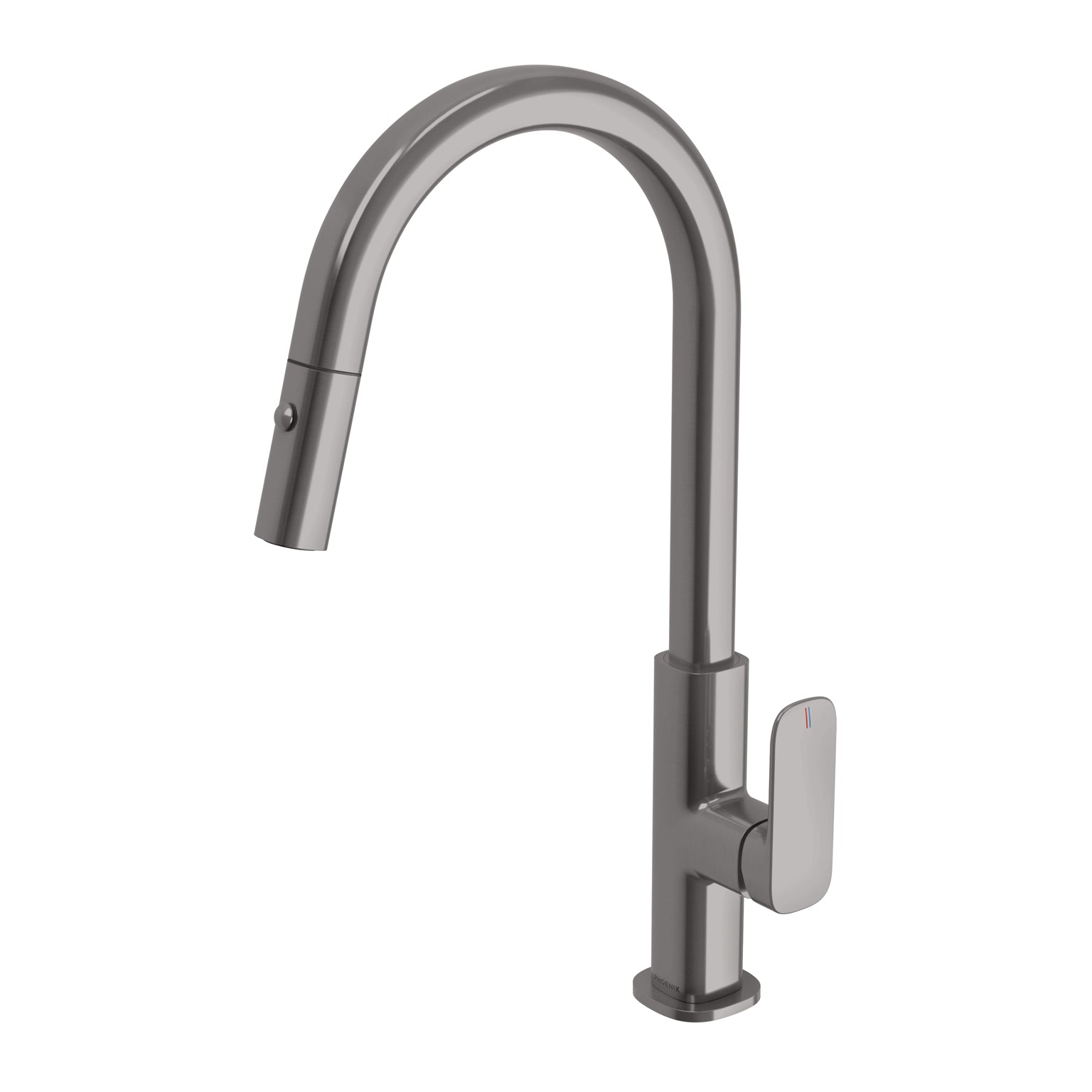 Phoenix Nuage Pull Out Sink Mixer 200mm - Lead Free Brushed Carbon