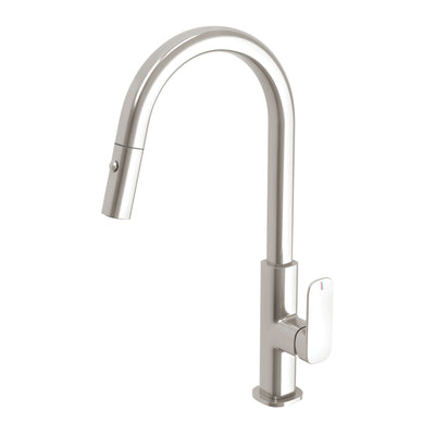 Phoenix Nuage Pull Out Sink Mixer 200mm - Lead Free Brushed Nickel