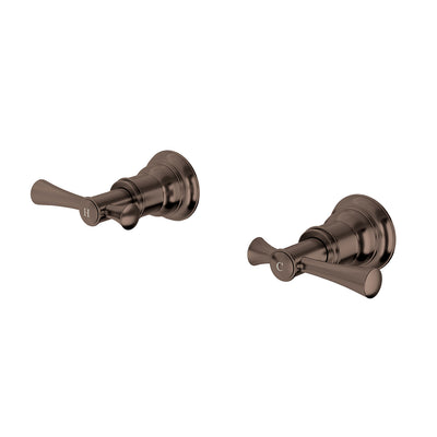 Phoenix Cromford Wall Top Assemblies 15mm Extended Spindles Brushed Bronze – Lead Free
